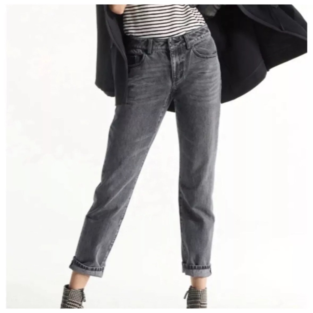 Cabi #4329 100% bf Boyfriend Cutoff Blue Jean Crop Capri Pants Sz 12